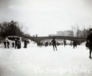 Ice Skating in Central Park, N.Y.